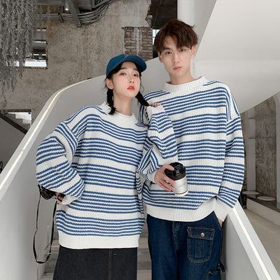 Pull A Rayure Duo amoureux