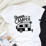 Tee Shirt Camping King Queen pour Couple - La Reine du Camping