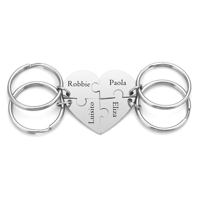 Porte Clé Meilleure Amie Personnalisé Coeur