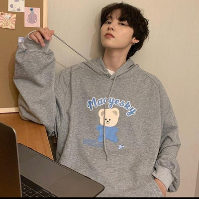 Sweat à Capuche Couple Oversize Homme