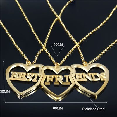 Collier Best Friends A Trois Dimensions