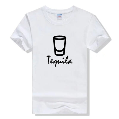 T Shirt Couple Tequila Blanc - MatchingMood