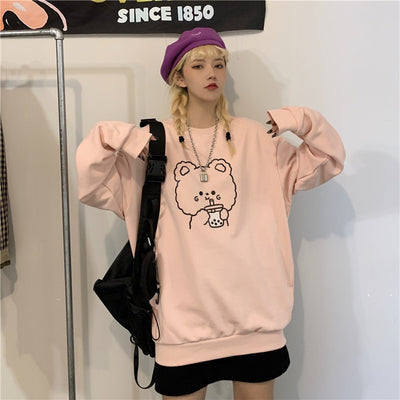 Pull Couple Ourson Mignon Femme