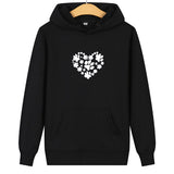 Sweat Couple Empreinte Chien Noir