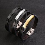 Bracelet d'Amitié Cuir Personnalisé Homme - MatchingMood
