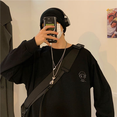 Pull Loose Noir pour Couple