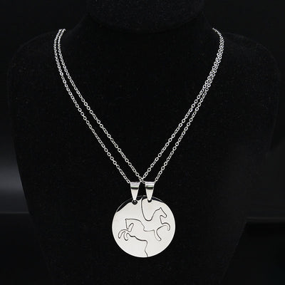 Collier Séparable Pour Amoureux Chevaux