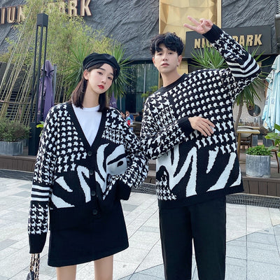 Pull Couple Assorti Oversize