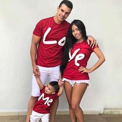 Tee Shirt Famille Love Me - MatchingMood