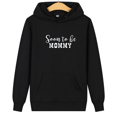 Sweat Couple Bientôt Parents Maman Noir