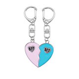 Porte Clé BFF Coeur Coloré