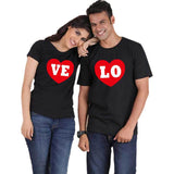 T-Shirt Love Avec Un Cœur noir