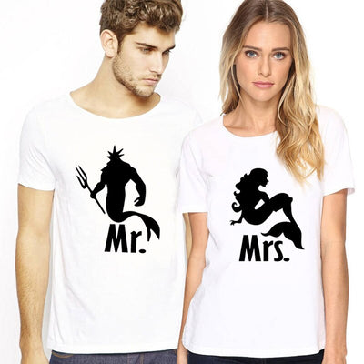 T Shirt Couple La Petite Sirène