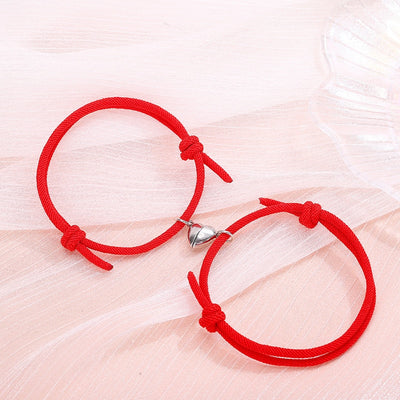 Bracelet Magnétique Coeur Rouge