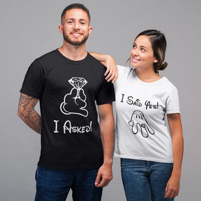 Tee Shirt Couple J'ai Dit Oui - MatchingMood