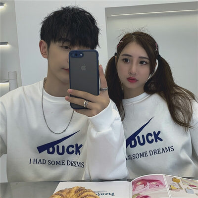 Pull Couple Duo Amoureux Blanc