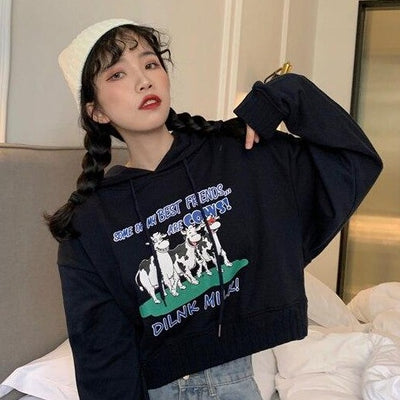 Sweat à Capuche Crop Top