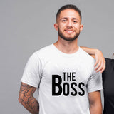T Shirt The Boss The Real Boss Homme Blanc