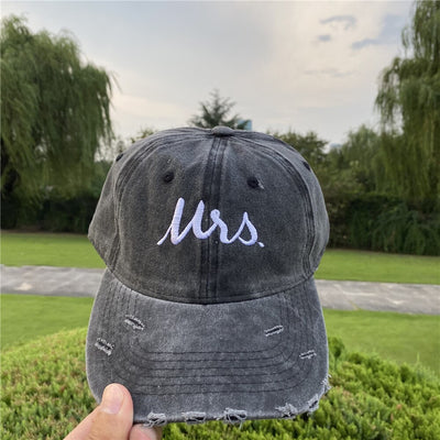 Casquette Couple Denim Mr Mrs