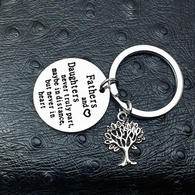 Porte Clé Père Fille Arbre