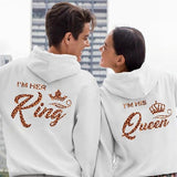 Sweat Couple Capuche King Queen Leopard