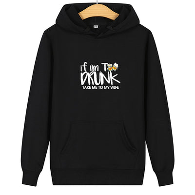 Sweat Couple Alcool Homme Noir