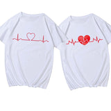 T Shirt Couple Battement de Coeur - MatchingMood
