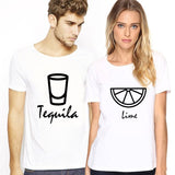 T Shirt Tequila Citron pour Couple - MatchingMood