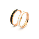 Bague Couple Noir et Blanc