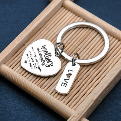 Porte Clé Mère Fille Coeur Love