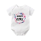 T Shirt Mere Fille Mama Girl Body Floral