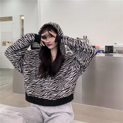 Sweat Zebre Couple Crop Top