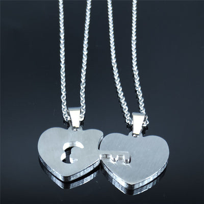 Collier Coeur Avec Cle dos