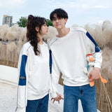 Pull Couple Blanc Oversize