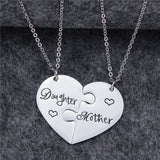 Collier Mère Fille Coeur Puzzle