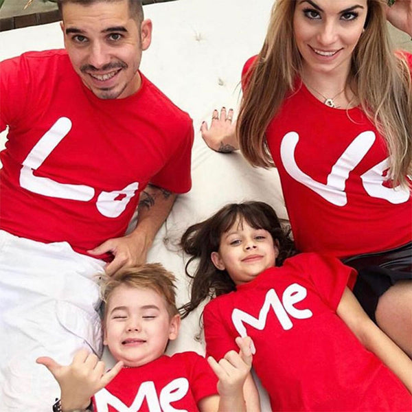 Tee Shirt Love Me pour la Famille - MatchingMood