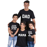 Tee Shirt Cute pour Famille Noir