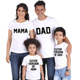 Tee Shirt Cute pour Famille Blanc