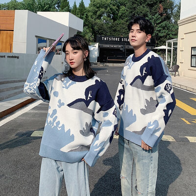Pull Couple Mixte Oversize