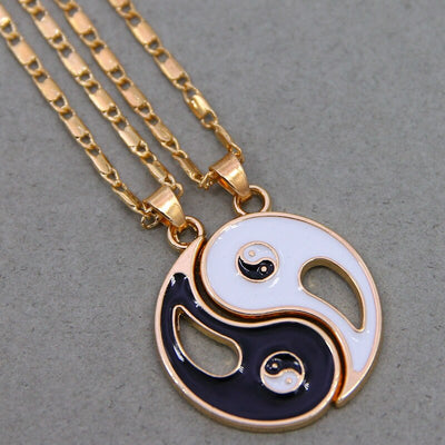 Collier d'Amitié Pour 2 Yin et Yang Style 8