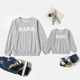 PULL MERE FILLE MAMA MINI Gris - MatchingMood