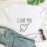 t shirt i love you i know pour couple blanc - MatchingMood