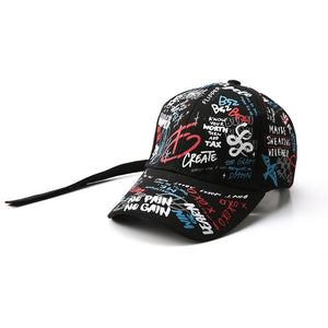 Casquette Couple Original Graffiti Noir - Matchingmood