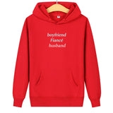 Sweat Shirt Couple Boyfriend Fiancé Husband Rouge