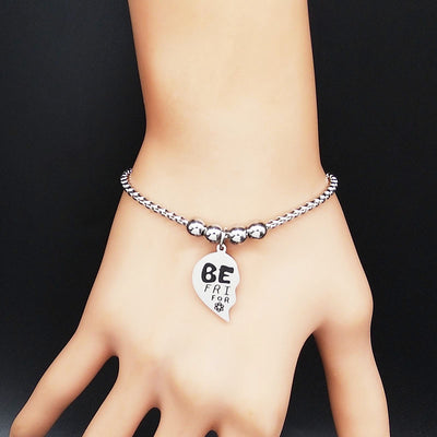 Bracelet d'Amitié Coeur en 2 Parties - Moitié de coeur - MatchingMood