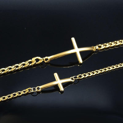 Bracelet Couple Croix Chrétienne Homme Femme - MatchingMood