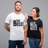 T Shirt The Boss The Real Boss Couple