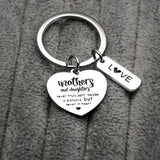 Porte Clé Mère Fille Coeur Love