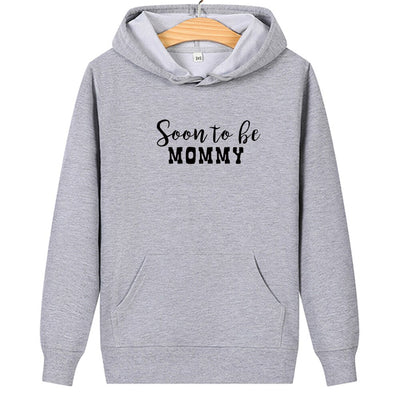 Sweat Couple Bientôt Parents Maman Gris