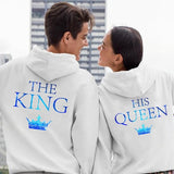 Sweat Couple Capuche King Queen Ocean